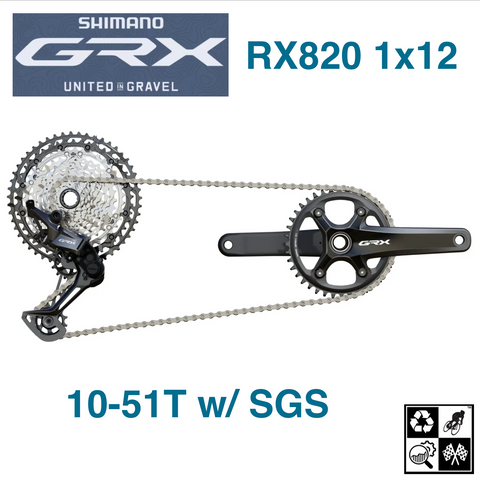 Shimano GRX RX820 1x12 speed group-set ***NEW***PRE-ORDER***FREE-SHIP***